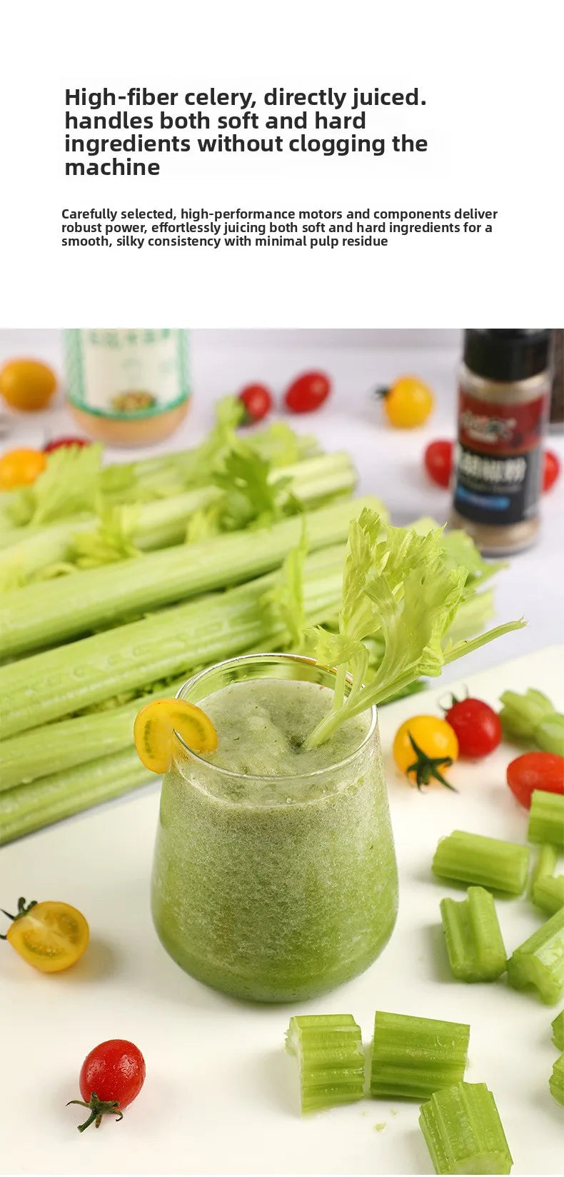 2L Stainless Steel Slow Juicer