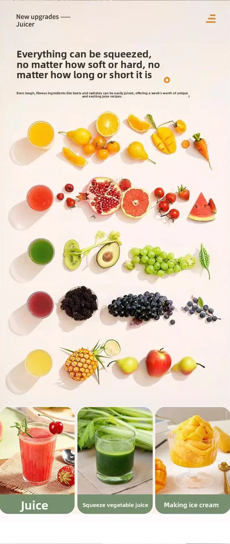 2L Stainless Steel Slow Juicer